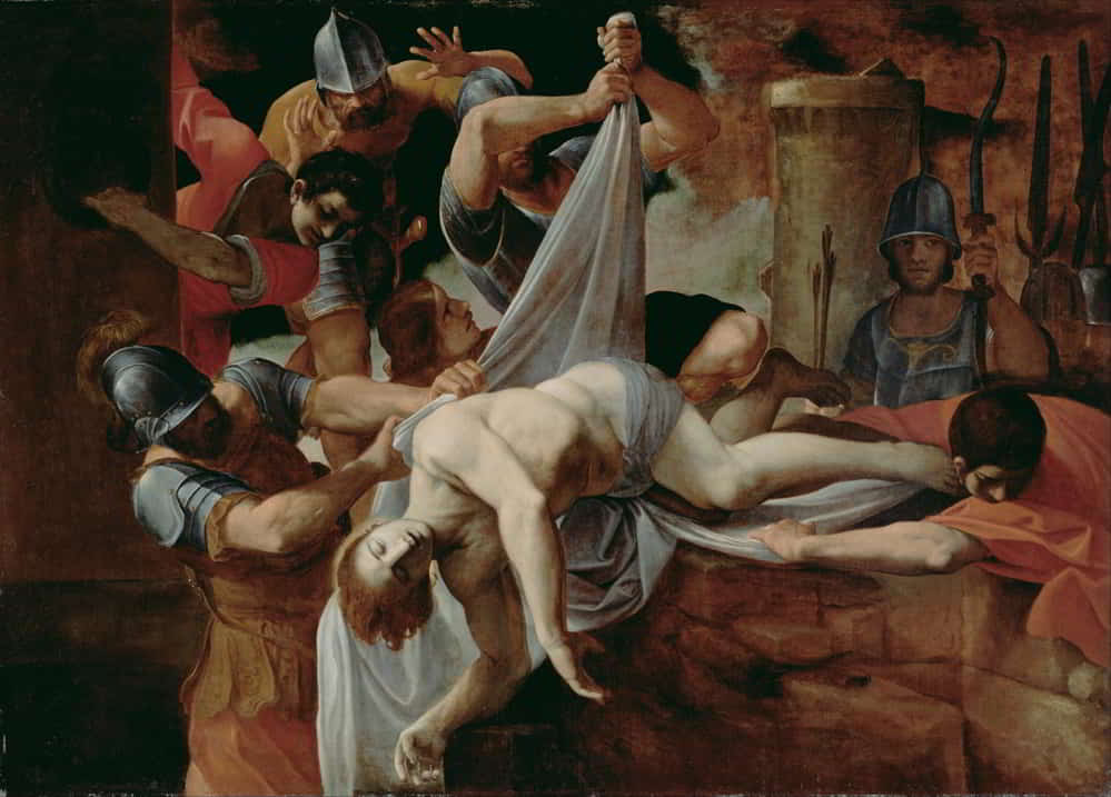 Ludovico Carracci, San Sebastiano nella cloaca Maxima (1612; olio su tela, 167 x 233 cm; Los Angeles, The J. Paul Getty Museum)